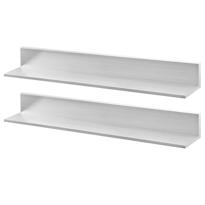 EcoBrisa Aluminum Angle 6061 T6511 Mill Stock for DIY Projects Industrial Building Construction More Durable and Can Be Cut to Fit (1" x 1" x 1/4" 2Pcs) - Image 1